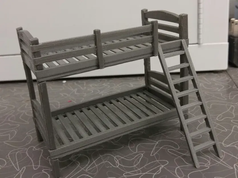 Giường tầng cho ngôi nhà đồ chơi của bé gái - Image 1