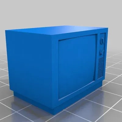 Tivi cổ điển thiết kế bằng Tinkercad