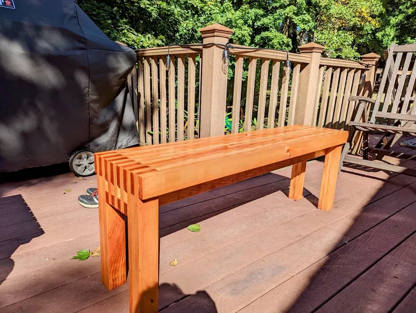 Ghế băng ngoài trời cho ngôi nhà búp bê với kích thước 1:12 - Image 2