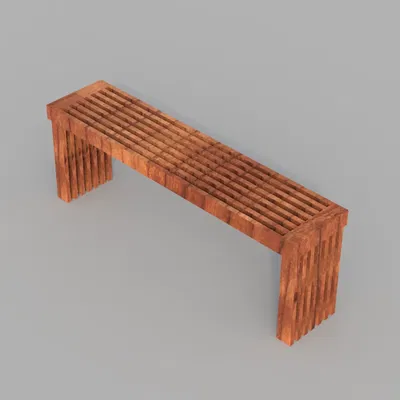 Ghế băng ngoài trời cho ngôi nhà búp bê với kích thước 1:12