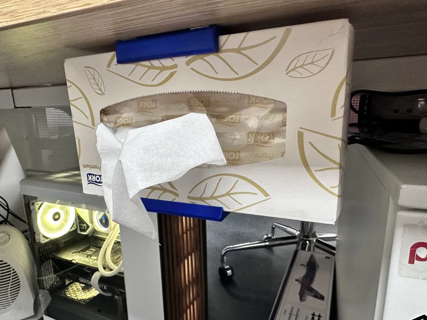 Giá đỡ hộp khăn giấy dưới bàn 55mm - Image 1