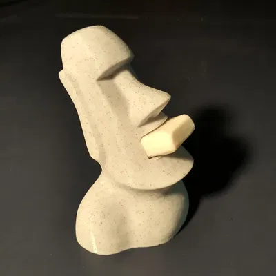 Giá đỡ xà phòng Moai độc đáo từ Julien_DaCosta