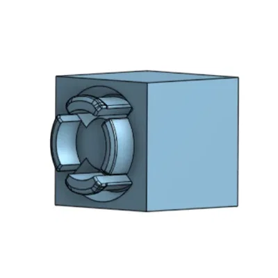 Quả cầu low poly tưởng nhớ mô hình Qube 500