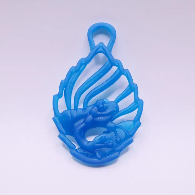 Mặt dây chuyền 3D hình lá ếch cho trang sức - Image 3