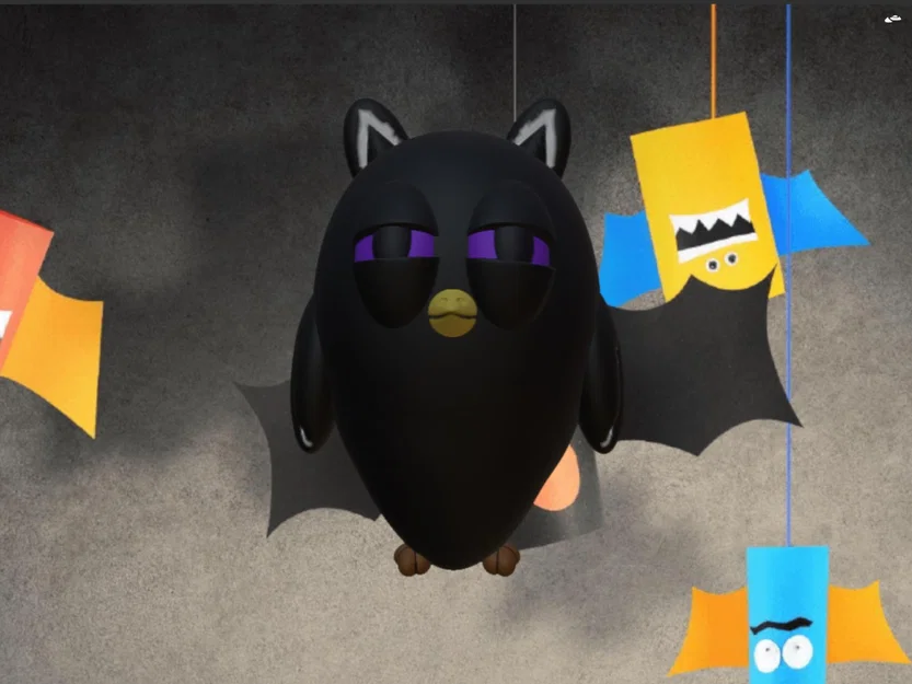 Cú Halloween dễ thương cho trang trí mùa lễ hội - Image 1