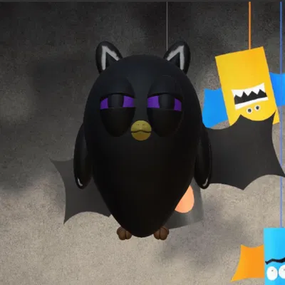 Cú Halloween dễ thương cho trang trí mùa lễ hội