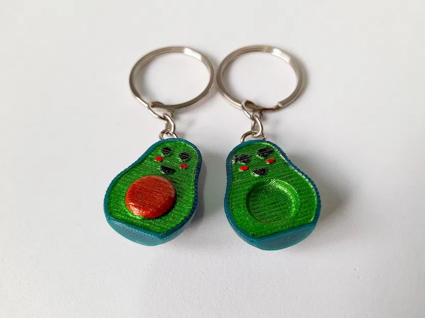 Móc chìa khóa hình quả bơ dễ thương dành cho người đặc biệt - Image 1