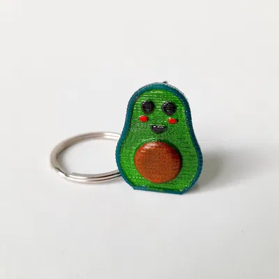 Móc chìa khóa hình quả bơ dễ thương dành cho người đặc biệt