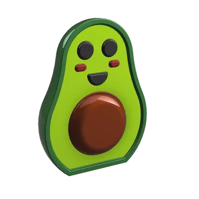 Móc chìa khóa hình quả bơ dễ thương dành cho người đặc biệt