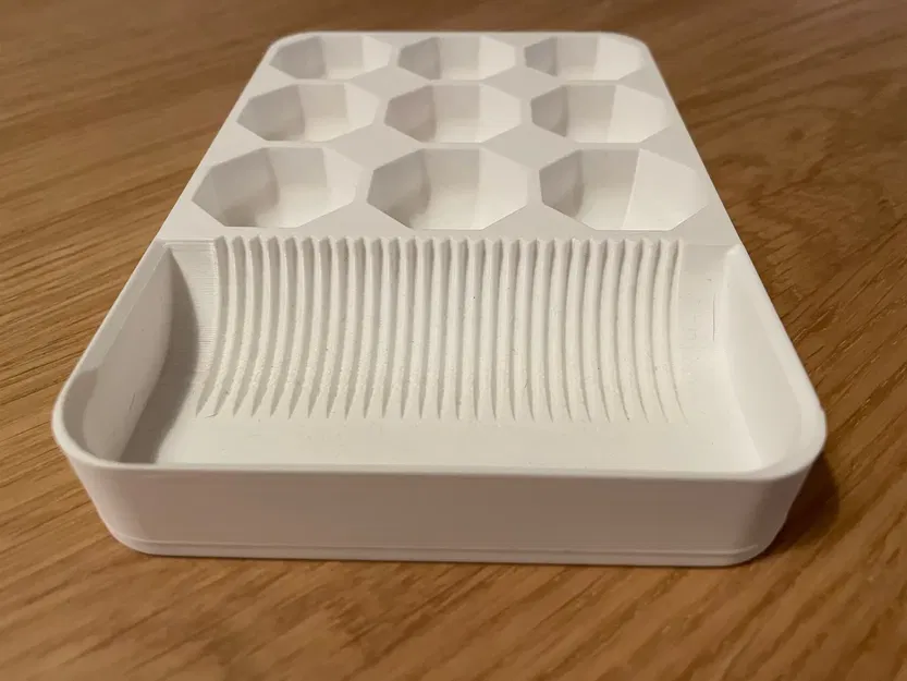 Khay trộn màu nhỏ cho sơn hobby với khu vực làm sạch cọ - Image 3