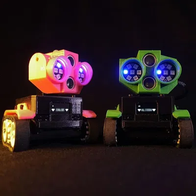 Robot dễ thương cho trẻ em sử dụng kit sumo Pololu