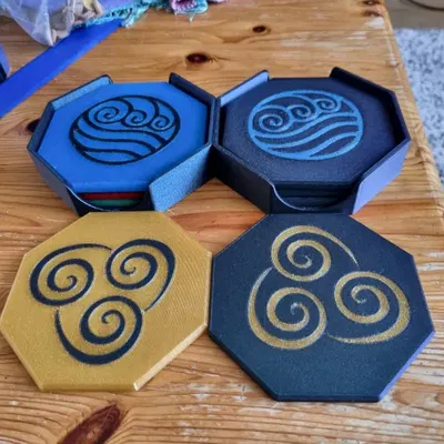 Bộ lót ly Bending Elements từ Avatar: The Last Airbender
