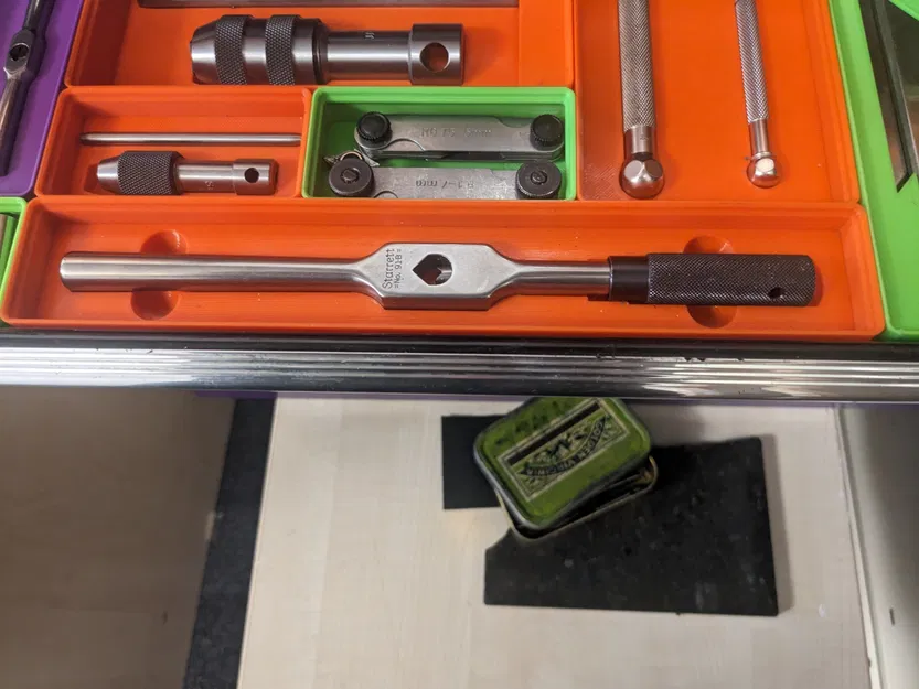 Giá đỡ tay cầm và chìa khóa Starrett 91B cho Gridfinity - Image 1