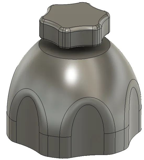 Bộ điều khiển tay cho van làm nóng nước Wavin Tigris - Image 1