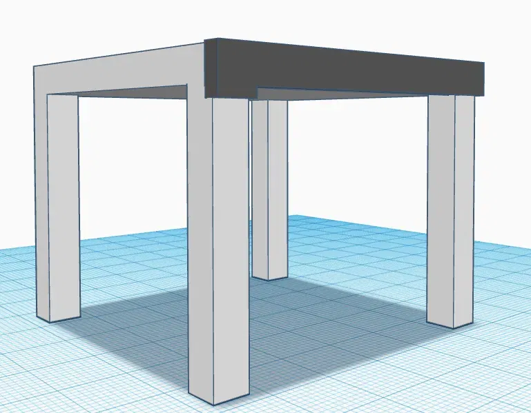 Giá đỡ cáp đơn giản cho bàn LACK 55x55 - Image 1