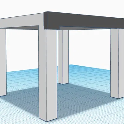 Giá đỡ cáp đơn giản cho bàn LACK 55x55