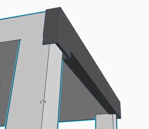 Giá đỡ cáp đơn giản cho bàn LACK 55x55 - Image 2