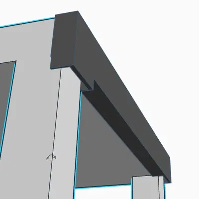 Giá đỡ cáp đơn giản cho bàn LACK 55x55