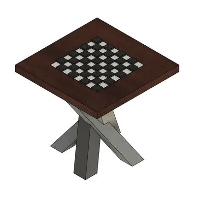 Bàn cờ cho nhà búp bê với thiết kế liên kết