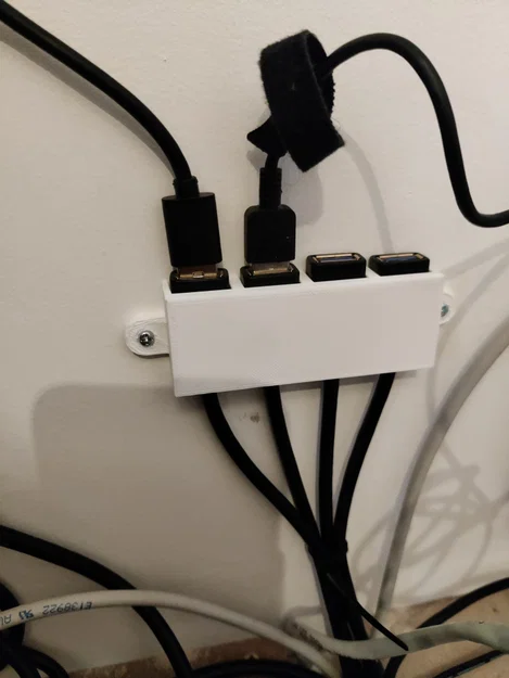 Giá đỡ cáp USB mở rộng gắn tường hoặc bàn - Image 1