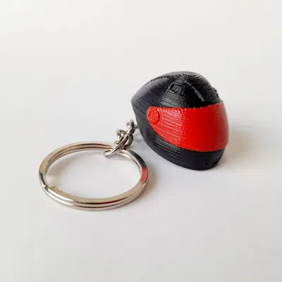 Móc khóa hình mũ bảo hiểm moto trang trí cho chìa khóa