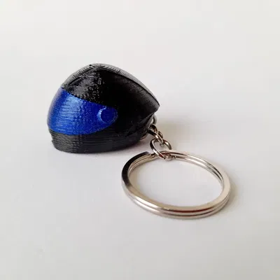 Móc khóa hình mũ bảo hiểm moto trang trí cho chìa khóa