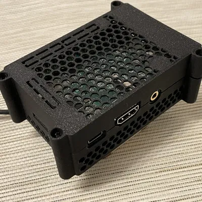 Vỏ máy tính Radxa Rock Pi 4 Plus với quạt 40x40 mm