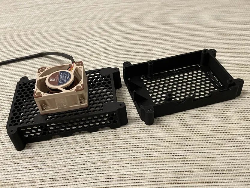 Vỏ máy tính Radxa Rock Pi 4 Plus với quạt 40x40 mm - Image 3