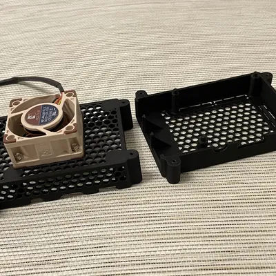 Vỏ máy tính Radxa Rock Pi 4 Plus với quạt 40x40 mm