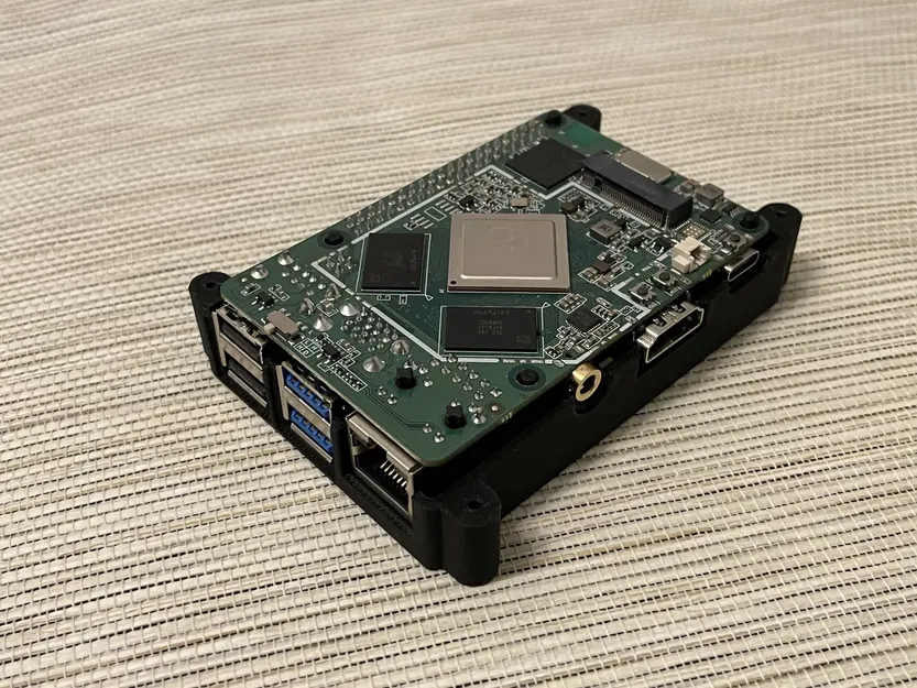 Vỏ máy tính Radxa Rock Pi 4 Plus với quạt 40x40 mm - Image 4