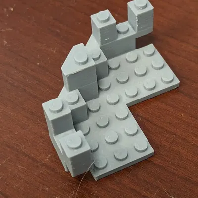 Đỉnh tháp lâu đài LEGO 7 x 7 cho góc tường