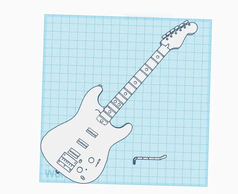 Guitar điện remix từ mô hình guitar trống - Image 1