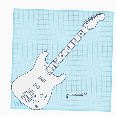 Guitar điện remix từ mô hình guitar trống