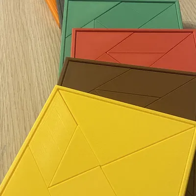 Tangram 15x15 với đế cho trẻ em