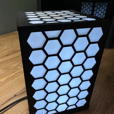 Đèn bàn hình lục giác với đèn LED tùy chỉnh