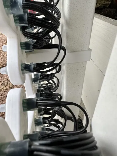 Giá đỡ LED hình bông tuyết cho lan can vuông - Image 3