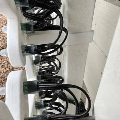 Giá đỡ LED hình bông tuyết cho lan can vuông