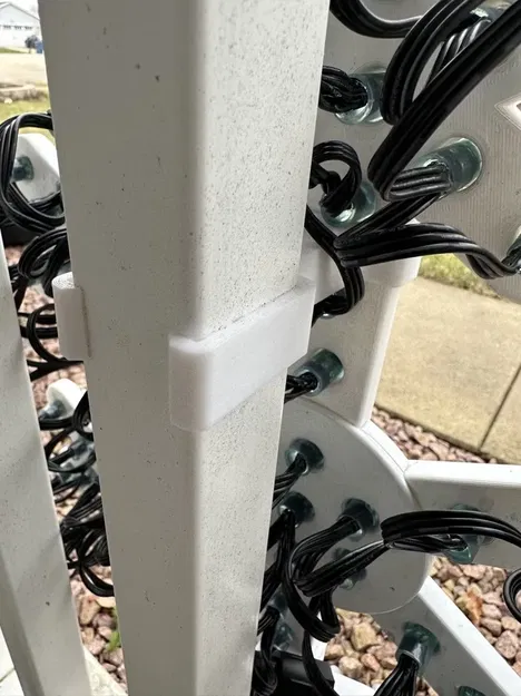 Giá đỡ LED hình bông tuyết cho lan can vuông - Image 4