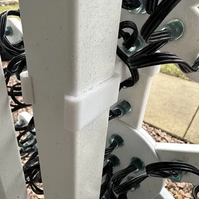 Giá đỡ LED hình bông tuyết cho lan can vuông