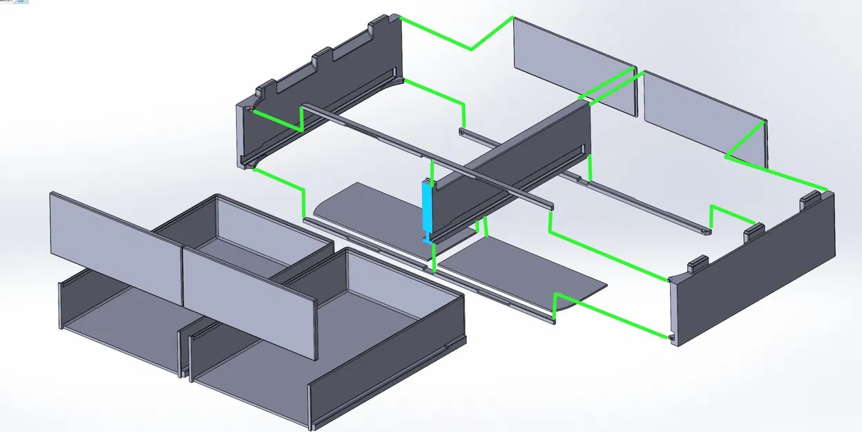 Ngăn kéo dưới hệ thống AMS cho máy in Bambu Lab - Image 2