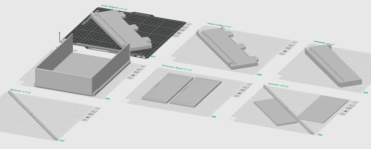 Ngăn kéo dưới hệ thống AMS cho máy in Bambu Lab - Image 3