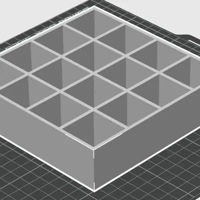 Giá đỡ sơn móng tay đơn giản với 16 ngăn