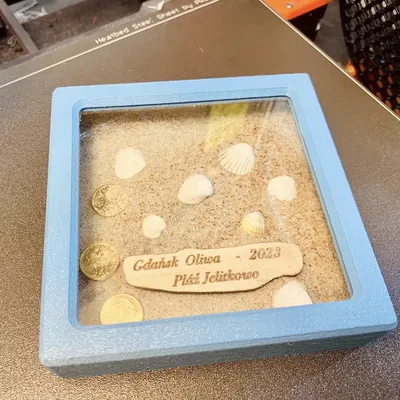 Kho báu kỳ nghỉ - Hộp bóng 3D trang trí bãi biển