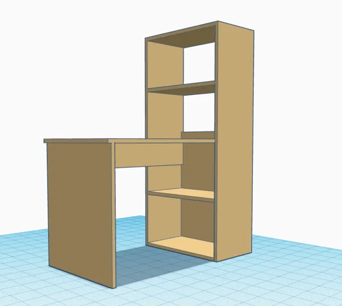 Bàn làm việc mini tỷ lệ 1:12 cho mô hình đồ chơi - Image 1