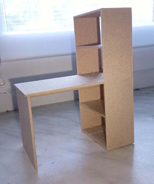 Bàn làm việc mini tỷ lệ 1:12 cho mô hình đồ chơi - Image 2