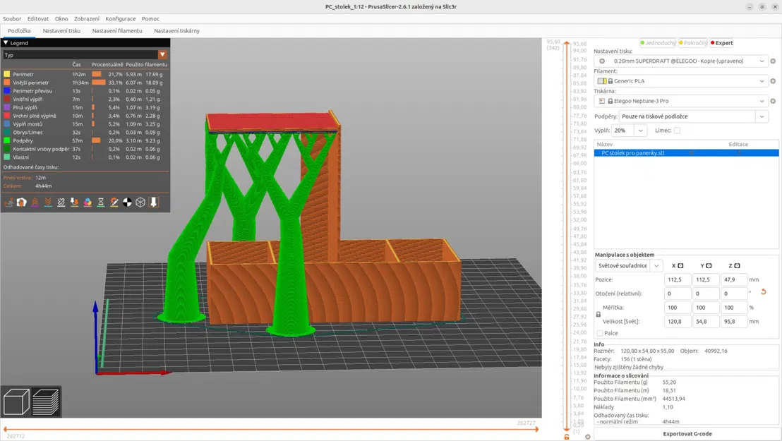 Bàn làm việc mini tỷ lệ 1:12 cho mô hình đồ chơi - Image 3