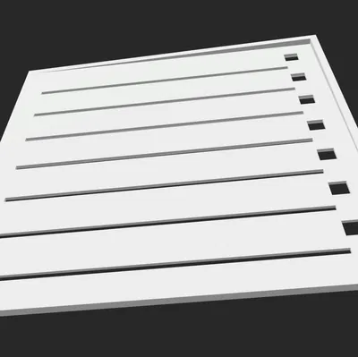 Bảng hướng dẫn vẽ 7 đường và ô cho giấy note vuông 3 inch