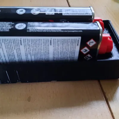 Giá đỡ chứa 2 bình chất lỏng Zippo trong hệ thống Gridfinity