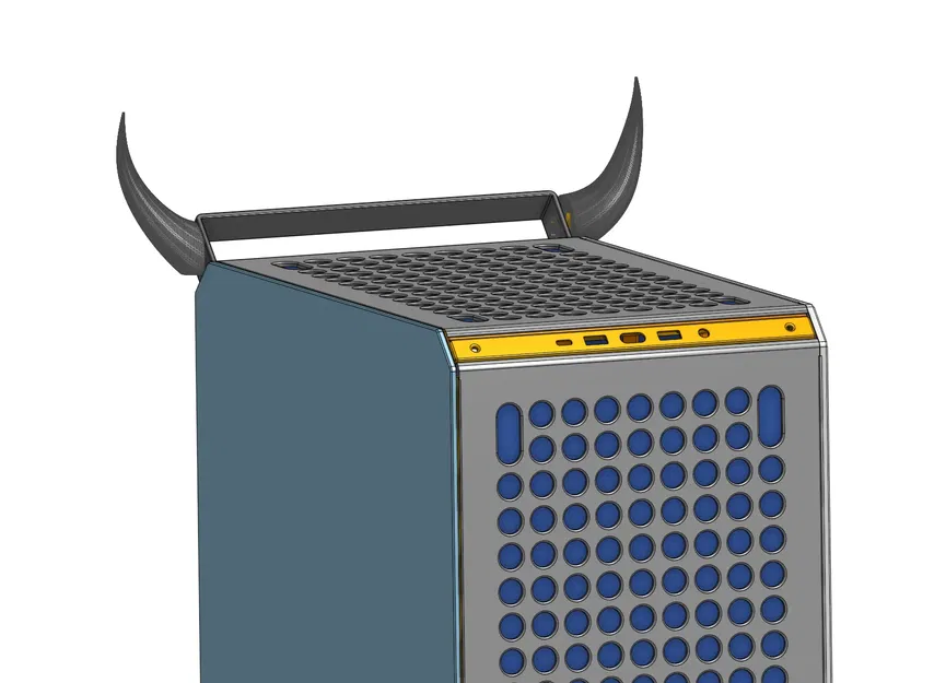 Sừng quỷ cho Qube 500 - Tùy biến độc đáo cho vỏ máy tính - Image 1