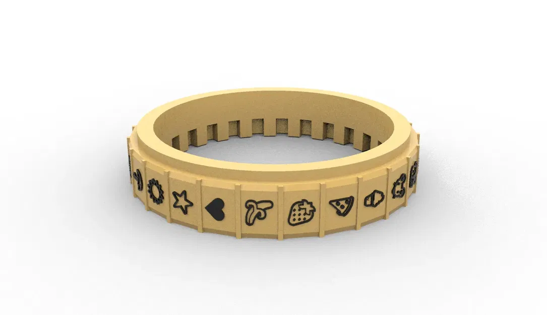 Bánh xe chữ CRYPTEX với biểu tượng động vật và trái cây - Image 2